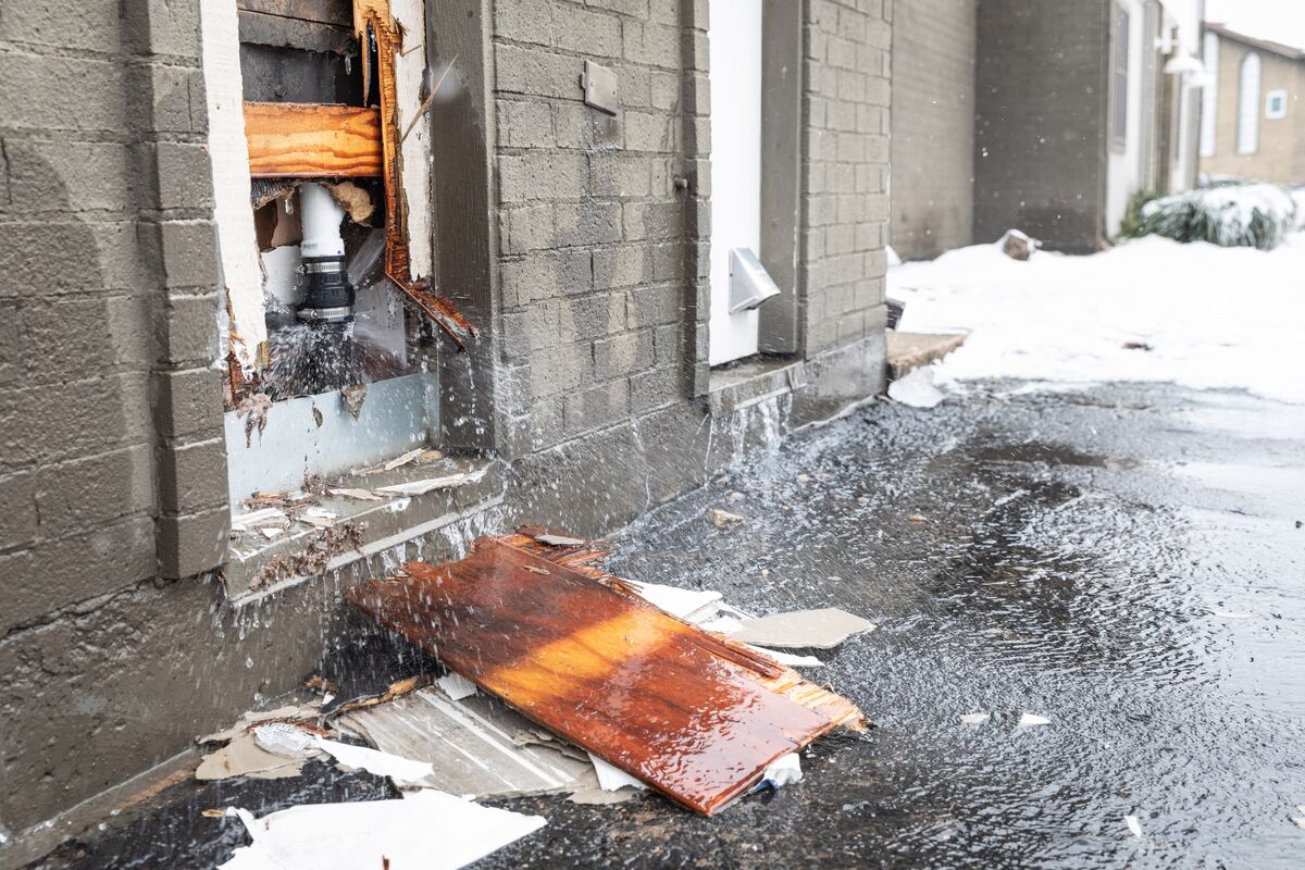 water damage hardwood floor